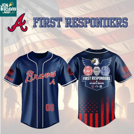 Personalized Atlanta Team Braves Baseball Jersey