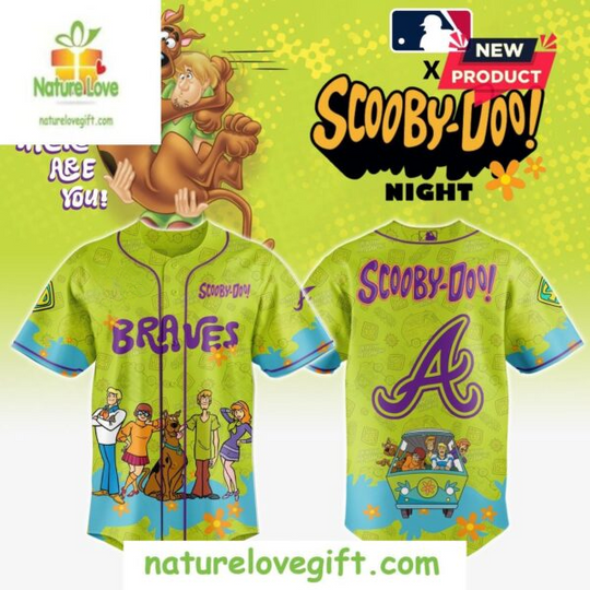 Atlanta Braves Team Scooby Doo Baseball Jersey