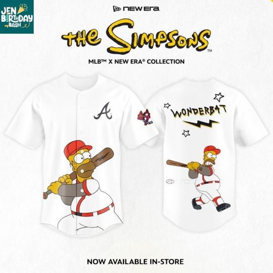 Atlanta Braves The Simpsons Baseball Jersey