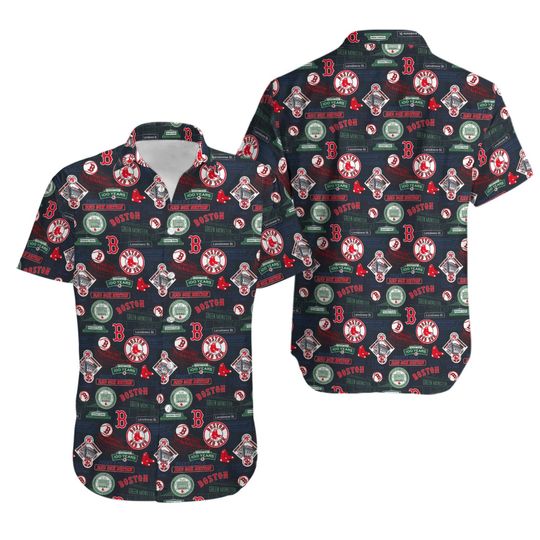Boston RS Fenway Park Stadium Hawaiian Shirt, Gift for Fan