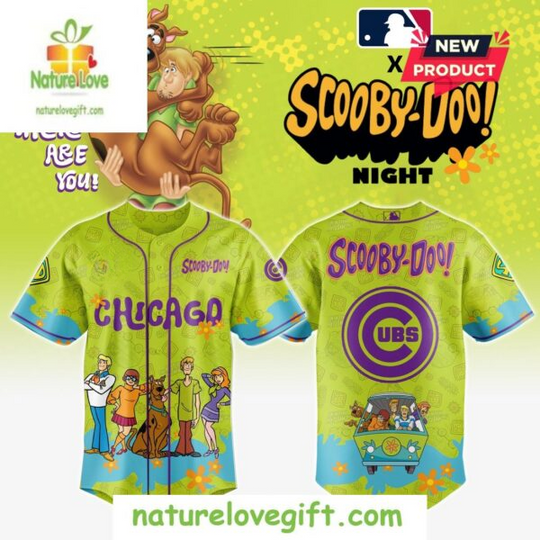 Chicago Cubs Team Scooby Doo Baseball Jersey