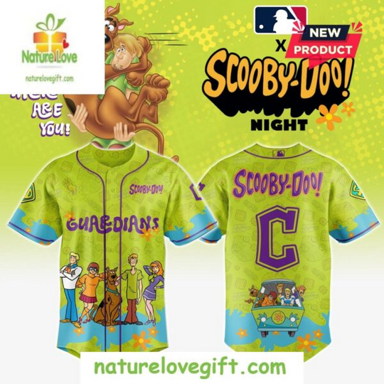 Cleveland Guardians Team Scooby Doo Baseball Jersey