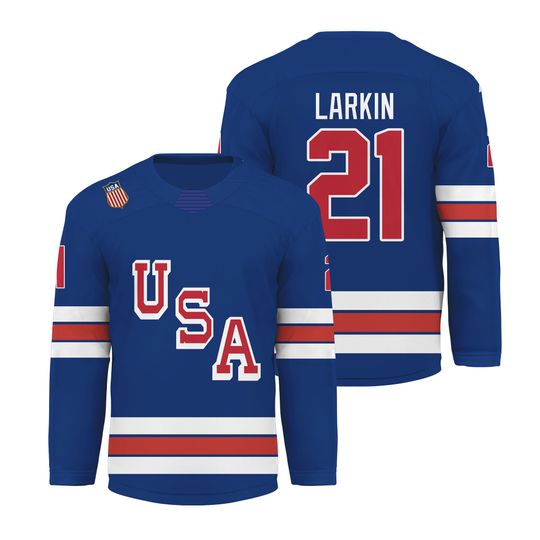 Dylan Larkin Team USA Hockey 2026 Olympic Jersey