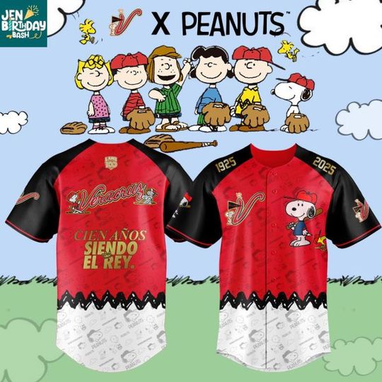 El Aguila de Veracruz x Peanuts Night Baseball Jersey
