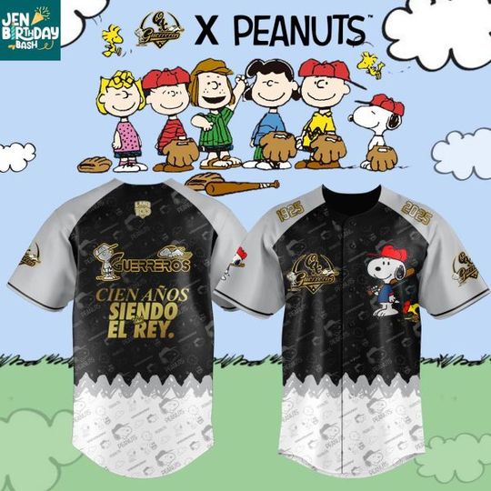 Guerreros de Oaxaca x Peanuts Night Baseball Jersey