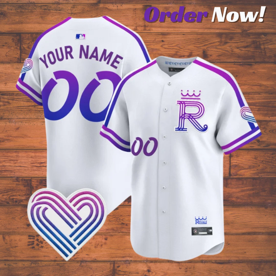 Discover Custom Royals White 2026 City Connect Baseball Jersey