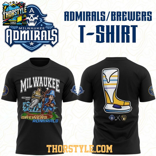 Discover Milwaukee Admirals x Milwaukee Brewers 2026 Brew Crew T-Shirt