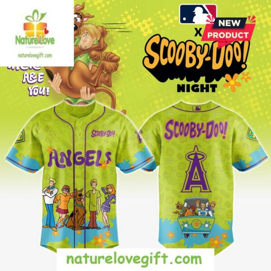 Los Angeles Angels Team Scooby Doo Baseball Jersey