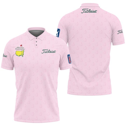 Master Golf National 2026 Tournament Light Pink AOP Polo Shirt