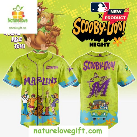 Miami Marlins Team Scooby Doo Baseball Jersey
