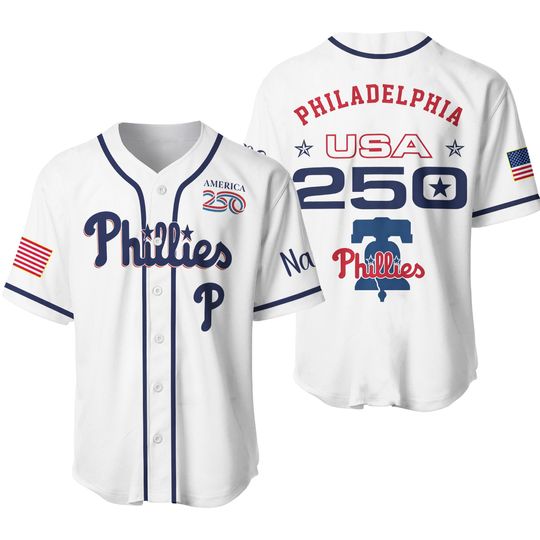 Personalized Philadelphia Phillies Baseball 250th Anniversary America Shirt