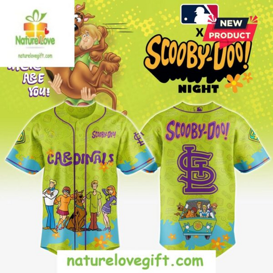 St. Louis Cardinals Team Scooby Doo Baseball Jersey