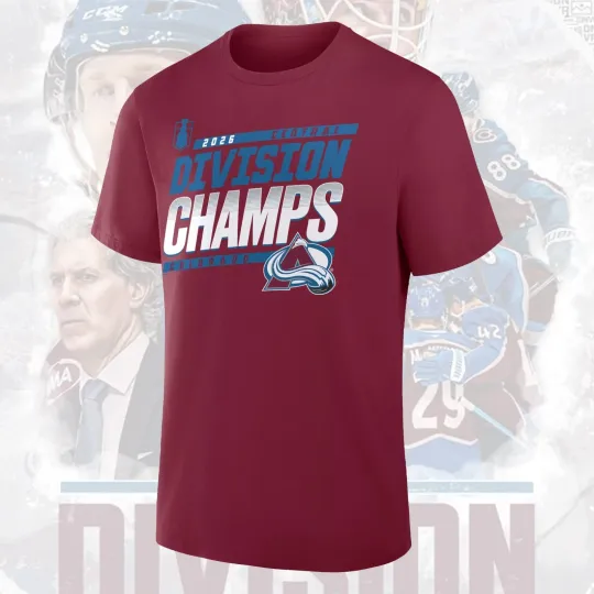 Colorado Avalanche 2026 Central Division Champions Maroon T-Shirt
