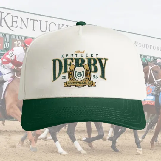 Embroidered Kentucky Derby Rose 2026 Baseball Cap Gift Racing Fans