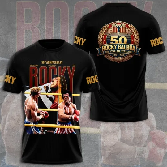 Rocky Balboa 50th Anniversary 3D Apparel Unisex Shirt