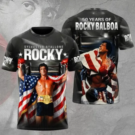Rocky Balboa 50th Anniversary 3D Apparel Unisex Shirt