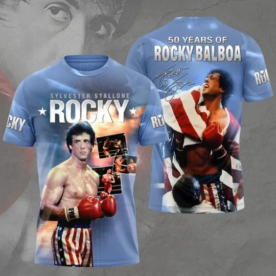 Rocky Balboa 50th Anniversary 3D Apparel Unisex Shirt