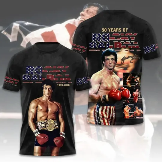 Rocky Balboa 50th Anniversary 3D Apparel Unisex Shirt