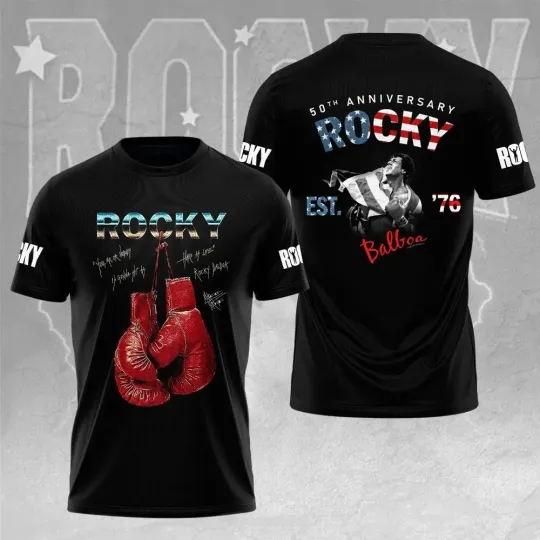 Rocky Balboa 50th Anniversary 3D Apparel Unisex Shirt