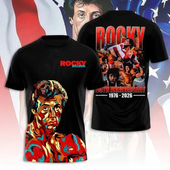 Rocky Balboa 50th Anniversary 3D Apparel Unisex Shirt