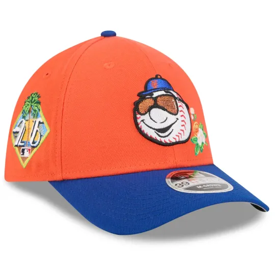 New York Mets 2026 Spring Training M-Crown Flex Embroidered Mid-Profile Cap