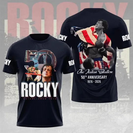 Rocky Balboa 50th Anniversary 3D Apparel Unisex Shirt