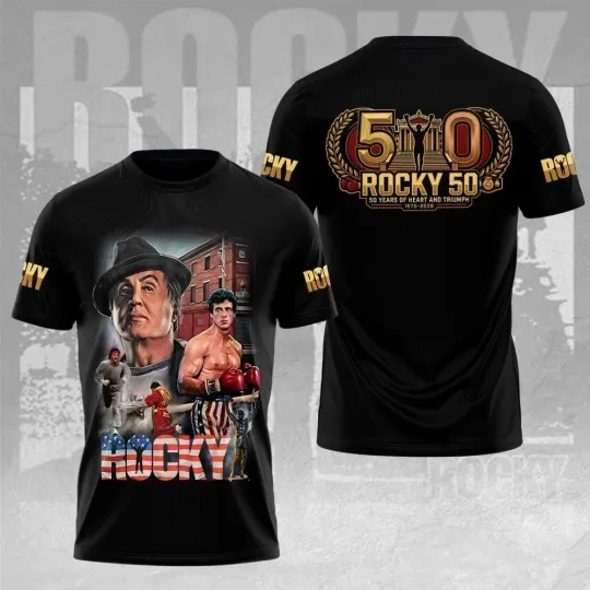 Rocky Balboa 50th Anniversary 3D T-Shirt