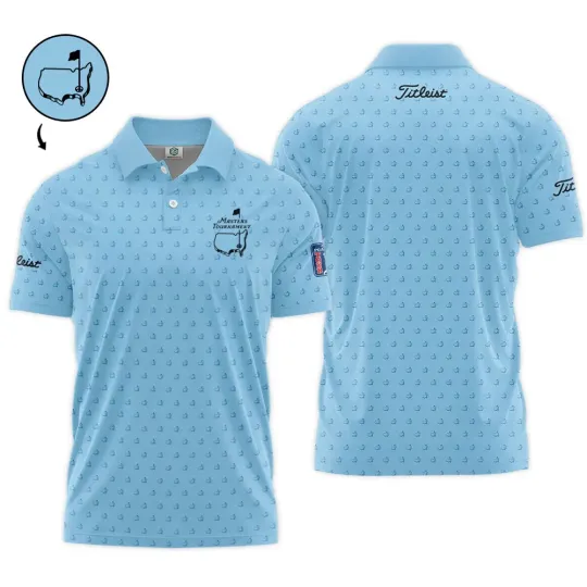 Golf Masters Tournament Print Polo Shirt for Men