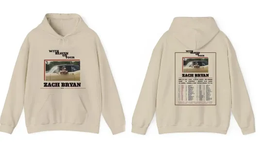 Discover Zach Zach Bry*An With Heaven On Tour 2026 Hoodie