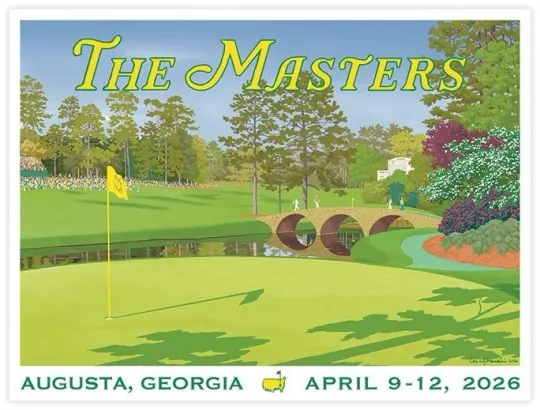 2026 Masters Tournament Golf Poster