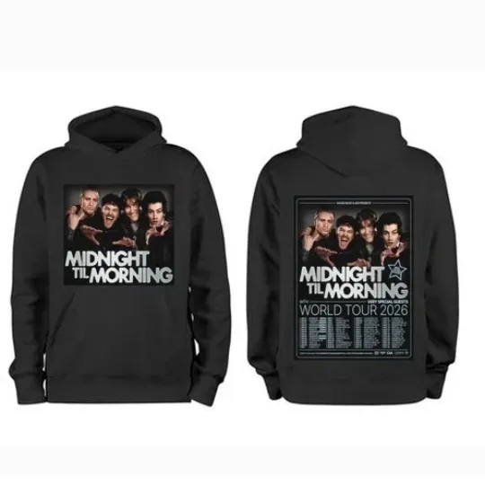 Discover Midnight Til Morning World Tour 2026 Hoodie