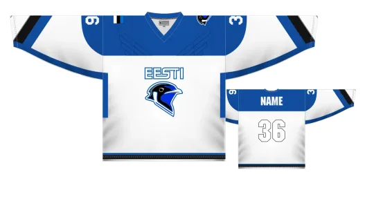 Discover Estonia Men's Ice Hockey Jersey Custom Name and Number
