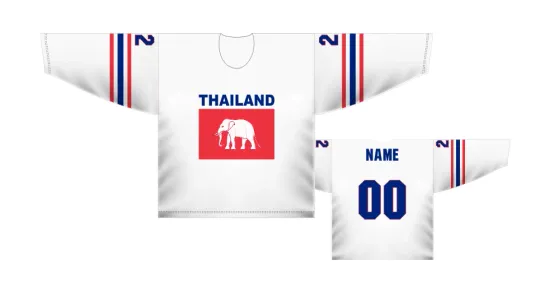 Discover Thailand Men's Ice Hockey Jersey Custom Name and Number
