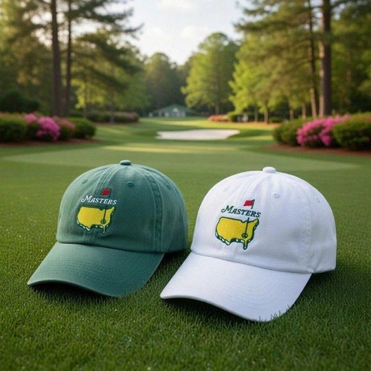 Discover 2026 Masters Golf Inspired Embroidered Hat Masters PGA Tour, Golf Tournament, Adjustable Hat, Golf Tournament Party Style
