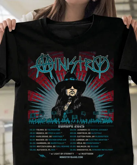 Discover New Ministry Tour 2025 T-Shirt for Fans