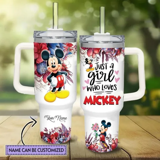 Discover Personalized Mickey Mouse 40 Oz Tumbler, Mickey Tumbler, Gift for Cartoon
