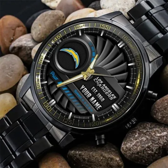 Discover Personalized Los Angeles Football Team Chargerss  Steel Watch , Unisex  Watch