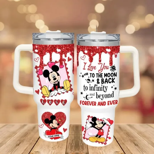 Discover Personalized Mickey Mouse 40 Oz Tumbler Gift for Cartoon