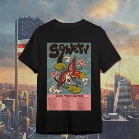 Discover Sqwerv Summer Tour 2026 Poster T-Shirt Size S-4XL