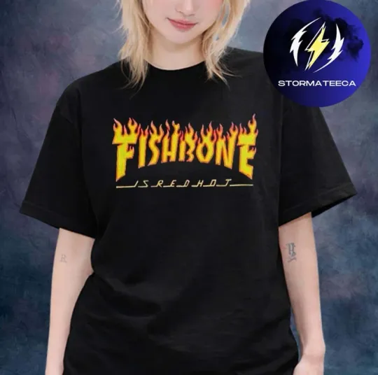 Fishbone Merch In Your Face 40Th Anniversary Tour 2026 Thrasher Is Red Hot Shirt