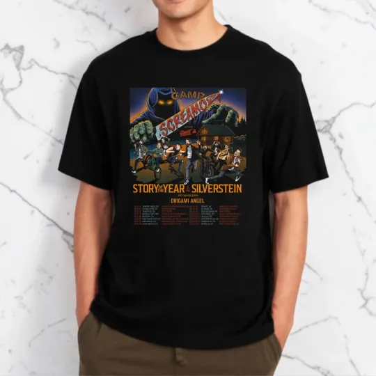 Discover Silverstein & Story Of The Year Fall Tour 2026 Poster Unisex T-Shirt