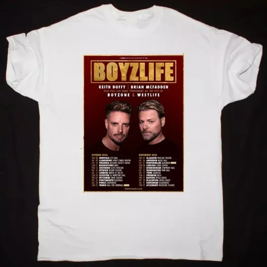 Discover Boyzlife Tour 2026 Multicolor Short Sleeve All Size T-Shirt