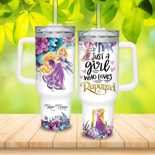 Discover Personalized Rapunzel 40 Oz Tumbler, Rapunzel Tumbler, Gift for Cartoon