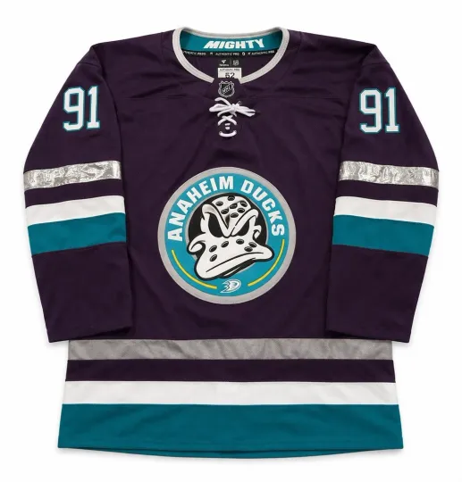 Discover Leo Carlson Men's Hockey Jersey Large Anaheim Ducks #91