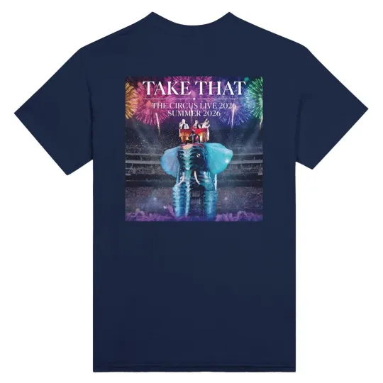 Discover Take That 'The Circus' 2026 Tour Concert T-Shirt