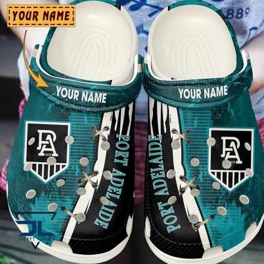 Discover AFL Port Adelaide Custom Name Special Crocs