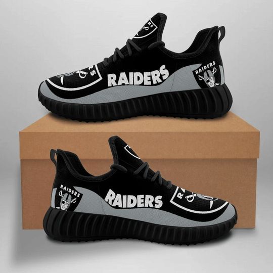 Discover football Las Vegas Raiders Silver Black Reze Sneakers V2
