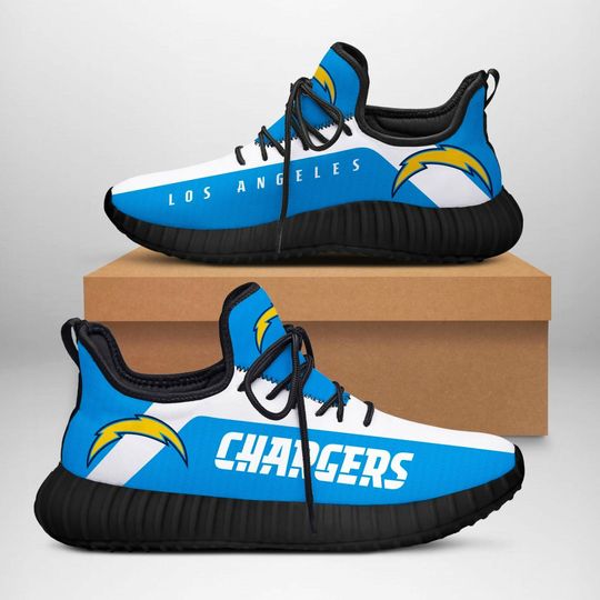 Discover football Los Angeles Chargers Blue Whie Reze Sneakers