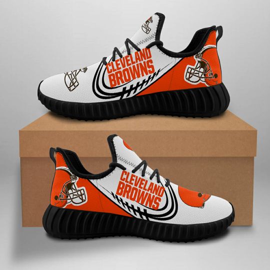 Discover football Cleveland Browns Orange Grey Reze Sneakers