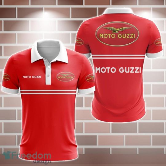 Discover Moto Guzzi Red Polo Shirt